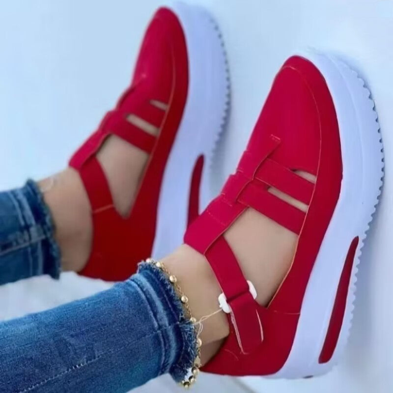 Sandale orthopédique style basket à semelle plateforme pour femme - Molinse