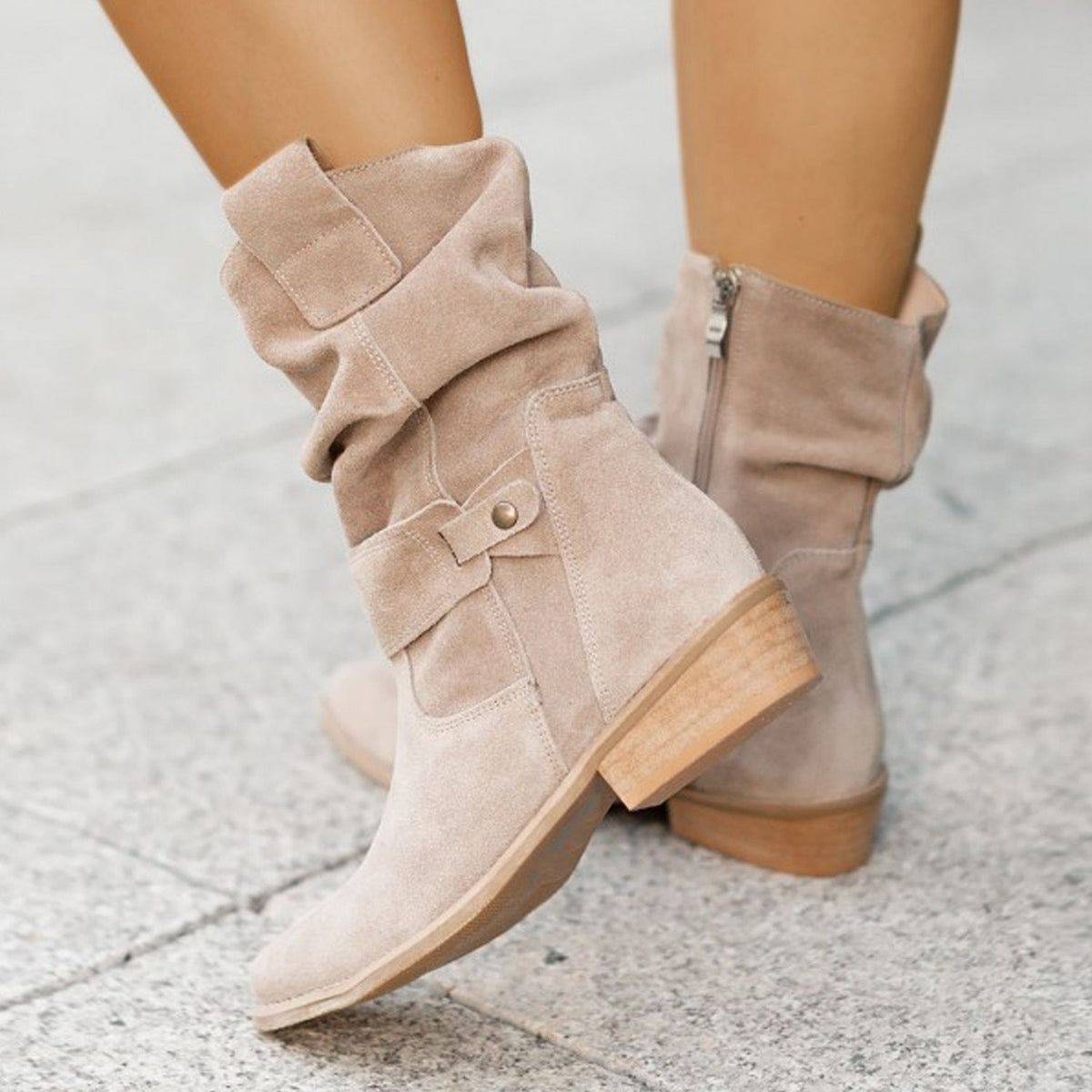 Grande Taille Bottes Courtes Européen Et Américain Style - Molinse