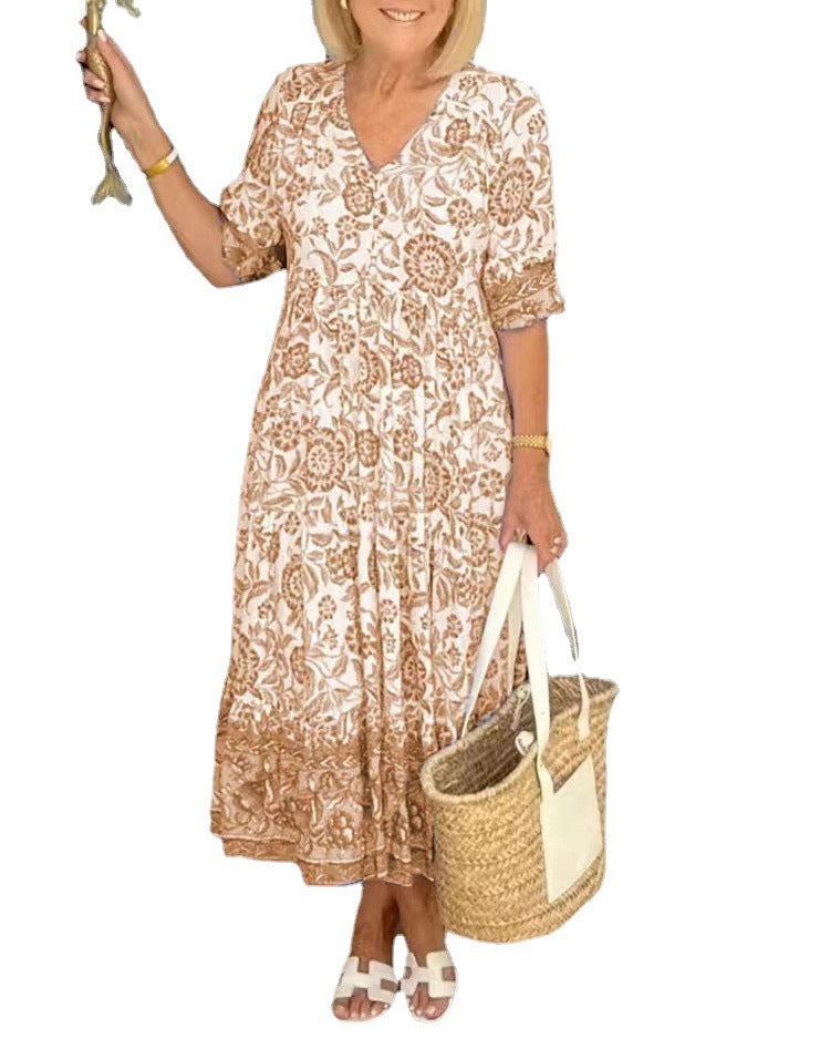 Robe longue à imprimé - Molinse