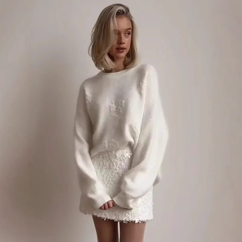 Pull Fleuri Douillet - Molinse
