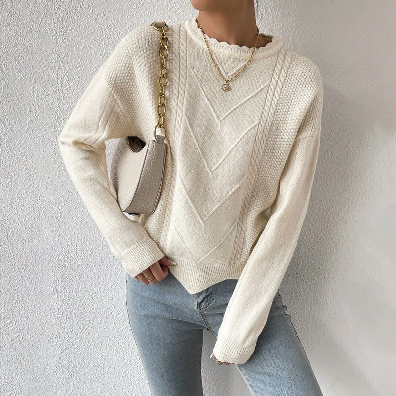 Pull à fond irrégulier à la mode pour femmes - Molinse