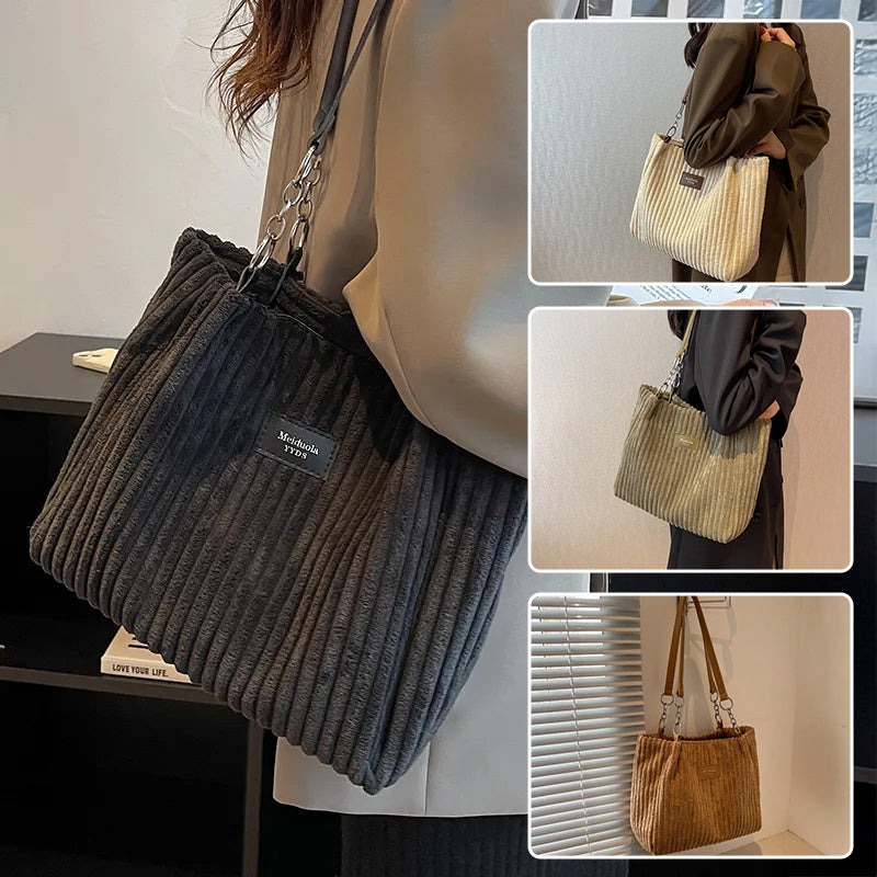 Sac Fourre-Tout En Velours Côtelé - Molinse