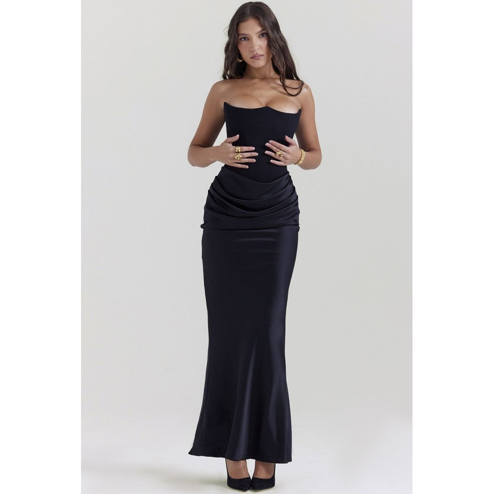 Yara™ | Robe Satin Vintage - Élégance - Molinse