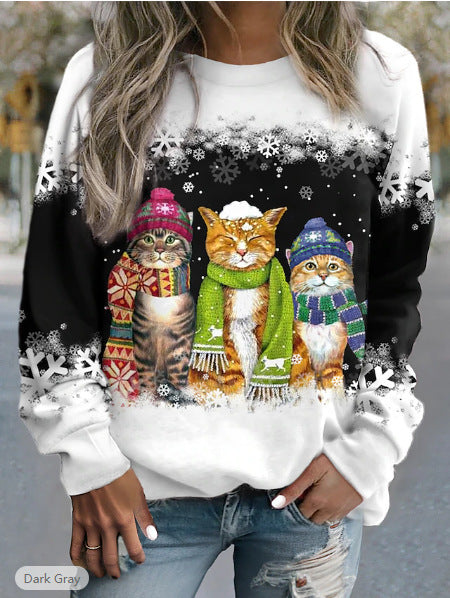 Sweat shirt d'hiver Chat Confortable - Molinse