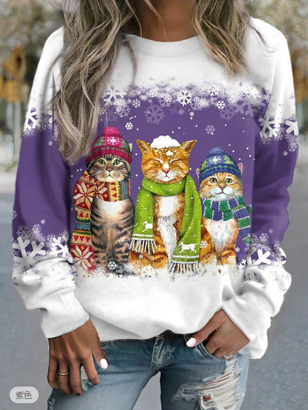 Sweat shirt d'hiver Chat Confortable - Molinse