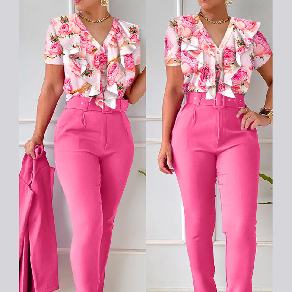 SELVA™ Ensemble Floral Glamour Chic et Moderne - Molinse
