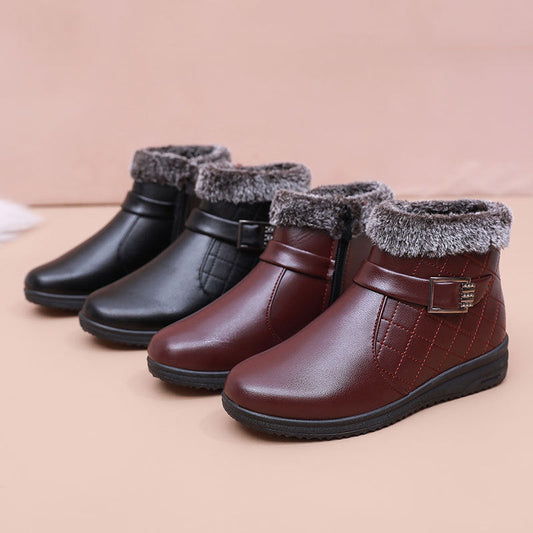 Botte orthopédique femme doublée avec de la fourrure et imperméable - Molinse