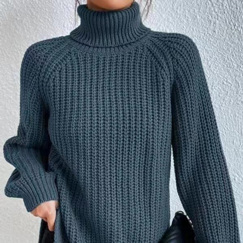 Pull tricoté à col roulé pour femme - Molinse