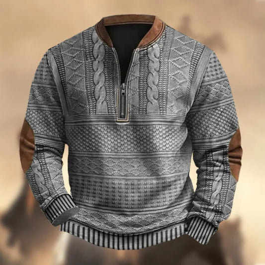 Pull zippé décontracté et élégant - Molinse