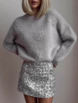 Pull Fleuri Douillet - Molinse