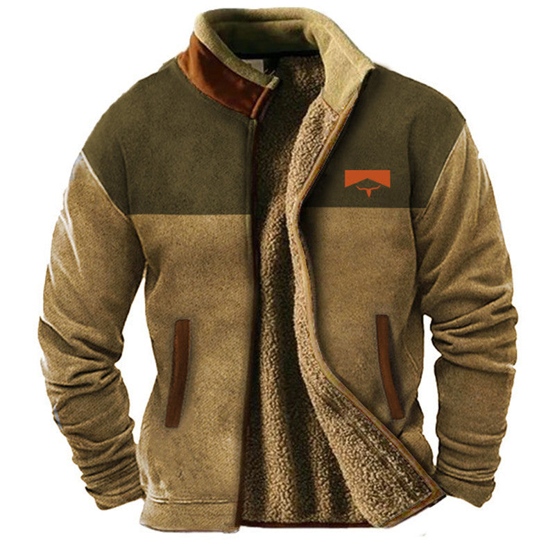 Manteau  polaire décontracté à la mode pour hommes - Molinse