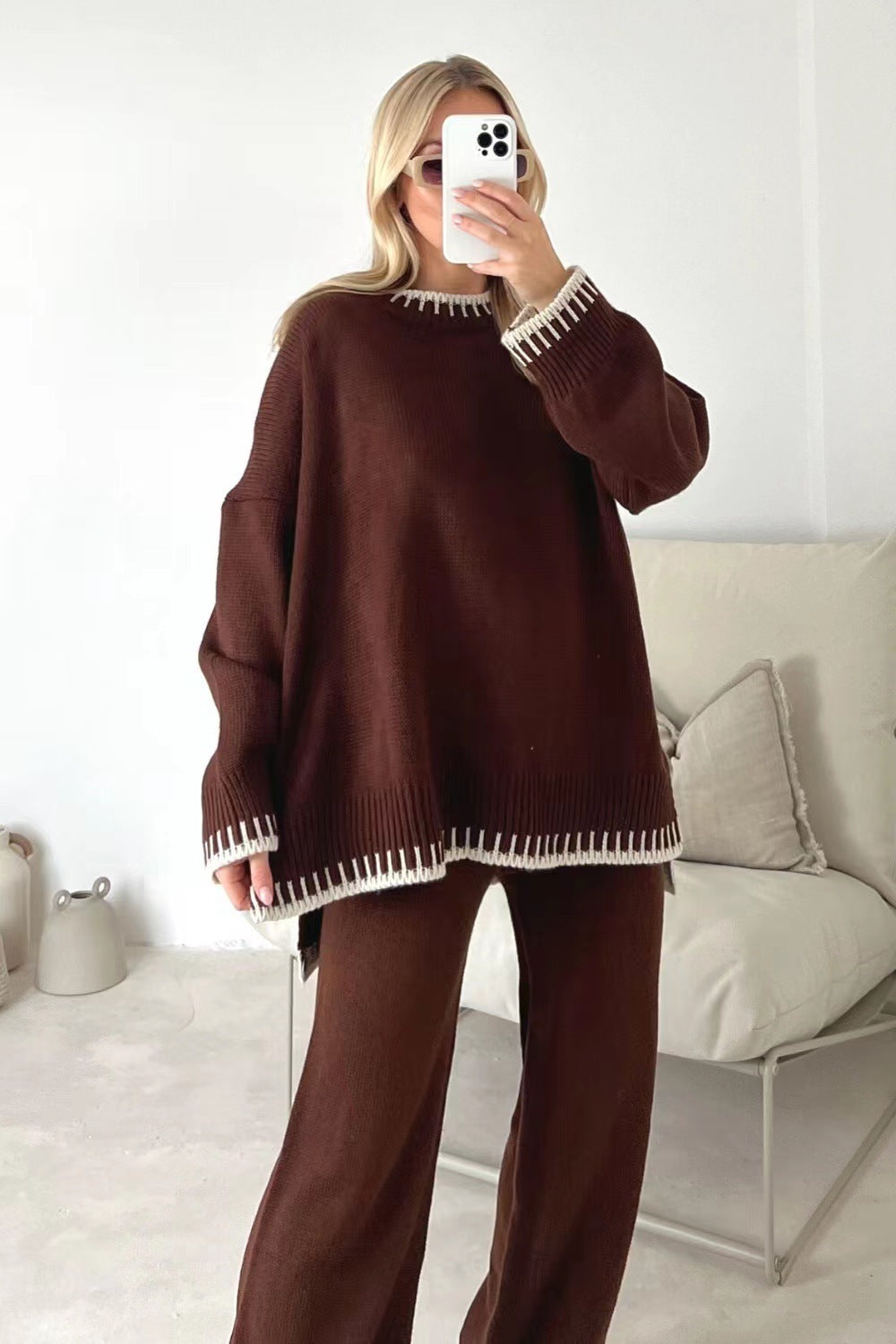 Sarah™  Ensemble en Maille Doux et Élégant - Molinse